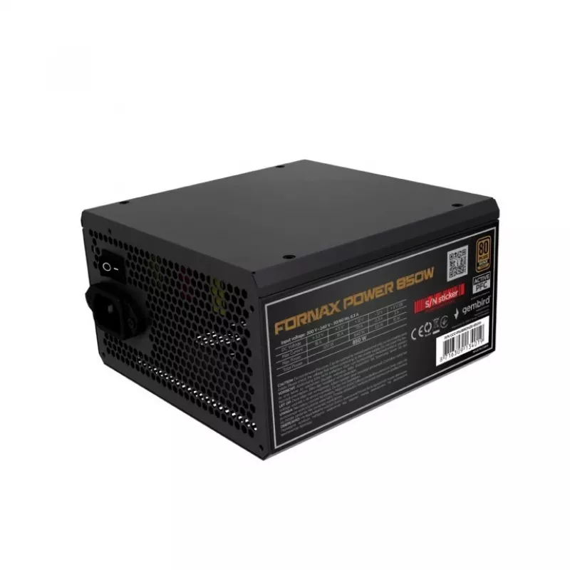 Toiteplokk 850W aktiivne PFC 12 cm ventilaator 80+Bronze tööstuslik