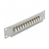 Fiiberoptiline patch-paneel DeLOCK 10 tolli 12 porti LC Duplex Beež 1U Hall