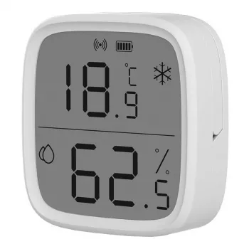 Sonoff ZigBee siseruumide temperatuuri- ja niiskusandur SNZB-02D, juhtmevaba, patarei CR2450