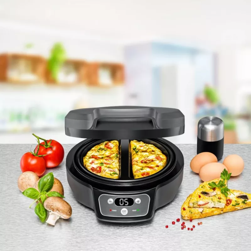 Omelett Chef OM 950, Snack Maker, antratsiit, 950 W