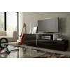 Cama TV-kapp SIGMA 3 180 must/must läikiv + biały