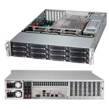 Serverikorpus Supermicro CSE-826BAC12-R1K23LPB Rack Must 1200 W