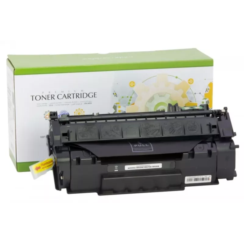 Ühilduv Static-Control Hewlett-Packard Q5949A/Q7553A/CRG-708/CRG-715, Must, 3000 lk