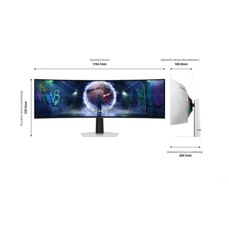 Monitor Samsung Odyssey G9 OLED 49 tolli OLED 5120 x 1440