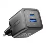 Vention FEQB0-EU siseruumide vahelduvvoolu kiirlaadija 30W, 1x USB-C, must — nutitelefonile, tahvelarvutile, nutikellale, kõrvaklappidele