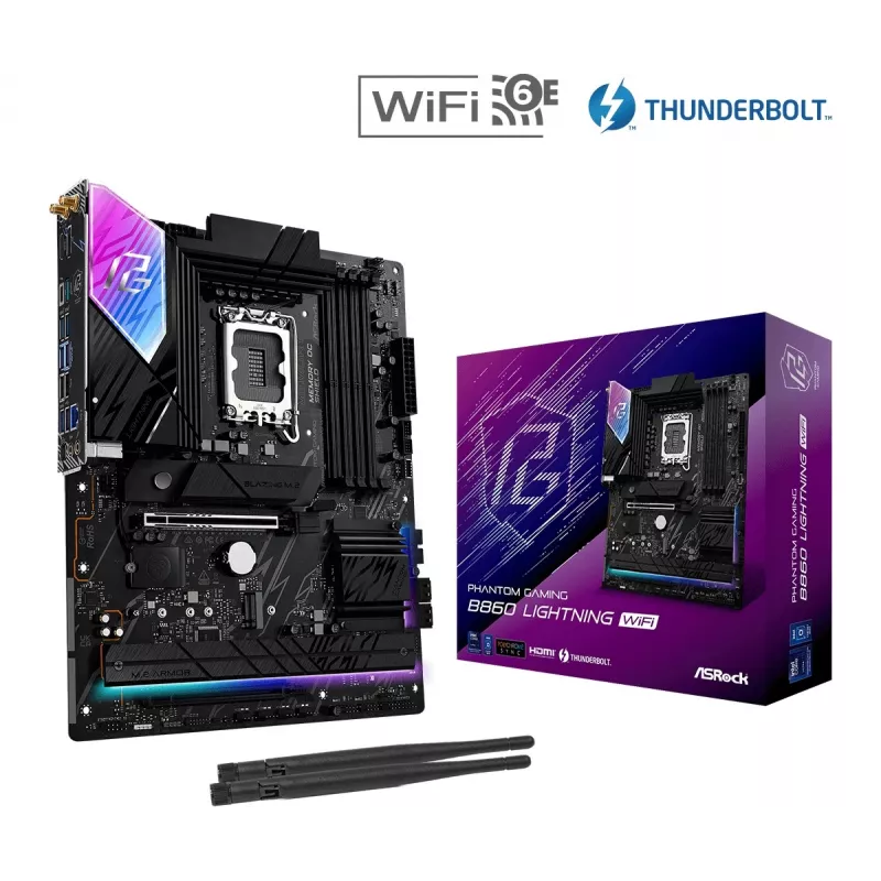 ASRock B860 Lightning WiFi ATX emaplaat