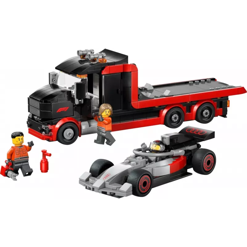 LEGO CITY 60493 F1 esitlusveok koos Audi F1 võidusõiduautoga