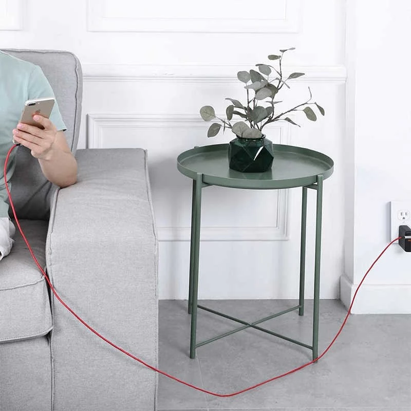 USB-Lightningi kaabel Aukey CB-AL01 Red — nailonpunutisega, Lightning-pistik Apple'i seadmetele