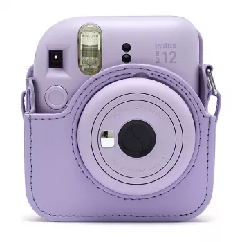 Kompaktne ümbris Fujifilm 4177085 lilla Instax Mini 12 jaoks õlarihmaga