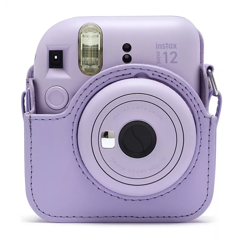 Kompaktne ümbris Fujifilm 4177085 lilla Instax Mini 12 jaoks õlarihmaga