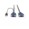 KVM-kaabel USB Digitus DS-19232 3m PS/2