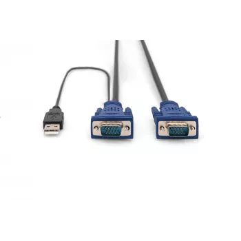KVM-kaabel USB Digitus DS-19232 3m PS/2