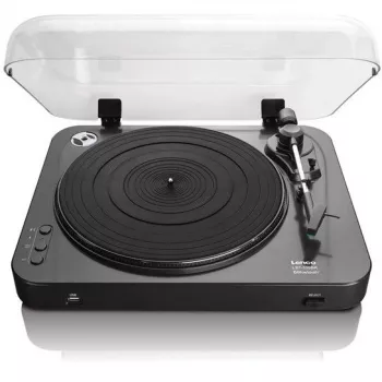 Rihmajamiga audio plaadimängija Lenco LBT-120BK Must Poolautomaatne