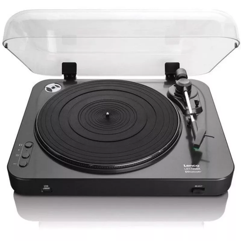 Rihmajamiga audio plaadimängija Lenco LBT-120BK Must Poolautomaatne