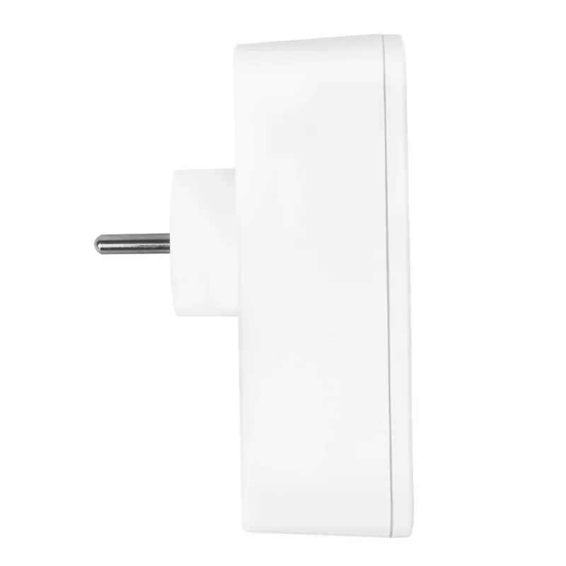 Toitepistikupesade jagaja MACLEAN MCE248 F/W — 3 vahelduvvoolu pistikupesa (1×16A, 2×6A) + 4×USB (2×A, 2×C PD 20W), EL-pistik, valge