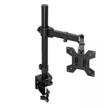 Lauamonitori kinnitus ESPERANZA ERW017 10–27-tollistele ekraanidele, kuni 8 kg, lauaklamber, VESA 75x75–100x100