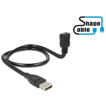 USB-kaabel DeLOCK 0,5 m USB2.0-A/USB2.0 Micro-B