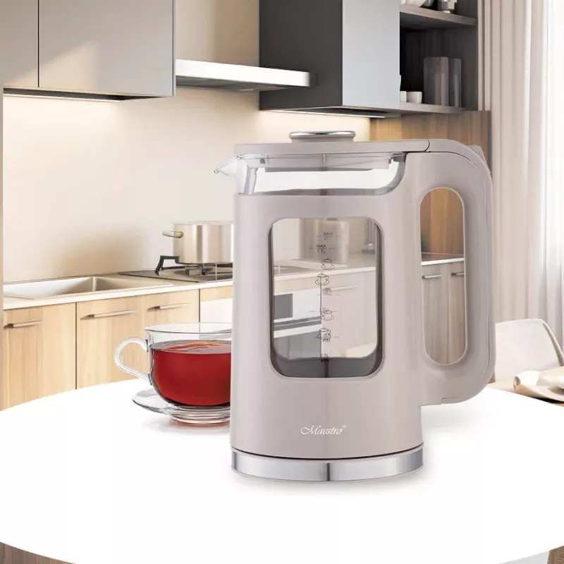 Elektriline veekeetja Maestro MR-065-BEIGE 1,7 L, 2200 W, klaaskorpus, beež