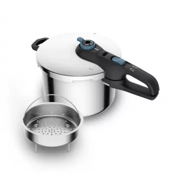 Survekeedupott Tefal SECURE TRENDY 6L roostevabast terasest aurutuskorviga, induktsiooniga ühilduv