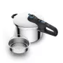 Survekeedupott Tefal SECURE TRENDY 6L roostevabast terasest aurutuskorviga, induktsiooniga ühilduv
