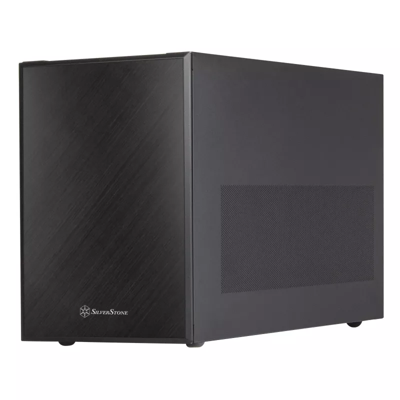 SilverStone SST-SG17B Micro-ATX / Mini ITX korpus - must