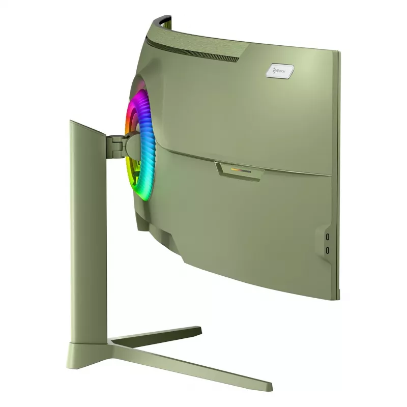 Kõver arvutimonitor Arozzi Nova 49 tolli (124,5 cm) Dual QHD 5120×1440 LED VA, 4 ms, Roheline
