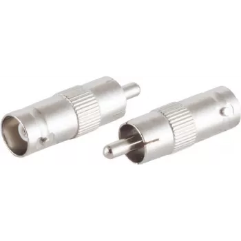 BNC-RCA adapter ShiverPeaks 98817 — video/heli pistik, 1×BNC (isane) kuni 1×RCA (emane)