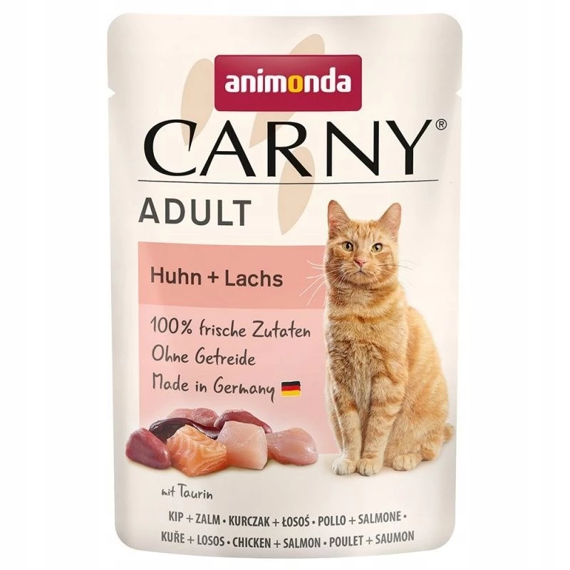 ANIMONDA Carny Adult Chicken and salmon - märg kassitoit - 85 g