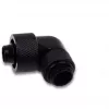 Eiszapfen 16/10mm kruviliitmik 90° pööratav G1/4, must ühendus, pehmetele voolikutele (PVC, silikoon, neopreen)
