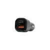 Autolaadija SBOX CC-038 38W must — kahe pordiga USB-toiteadapter sõidukile