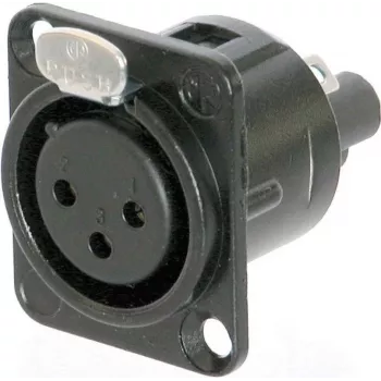 Neutrik NC3FD-S-B-1 ühenduvustarvik, must