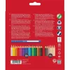Faber-Castell 112819 Grip Skin Tones värvilised pliiatsid, 18+6