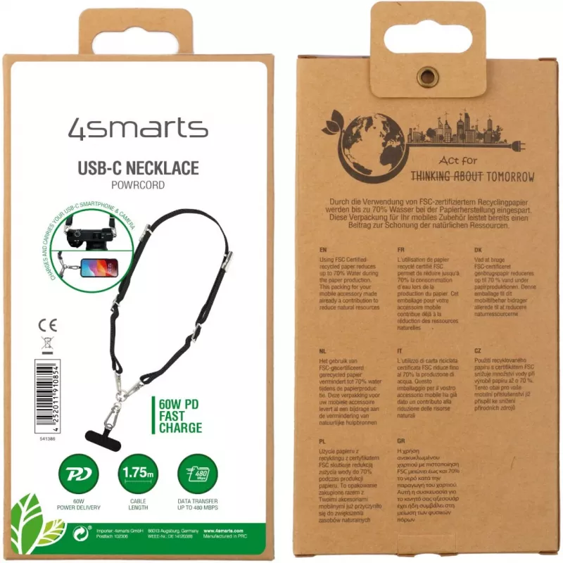 4smarts USB-C Handykette PowrCord must (541386)