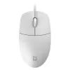 Juhtmega hiir DEFENDER AZORA MB-24 — mõlemakäeline USB optiline, 1200 DPI, 3 eraldusvõime režiimi, valge, 109×86×34 mm