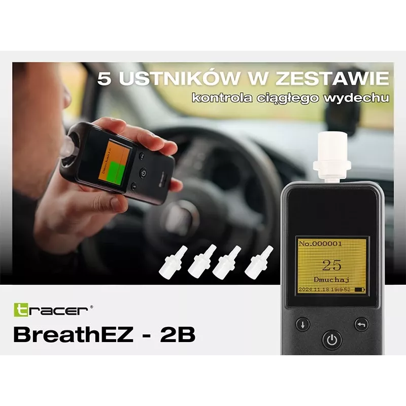 Tracer BreathEZ-2B pooljuhtalkomeeter, must