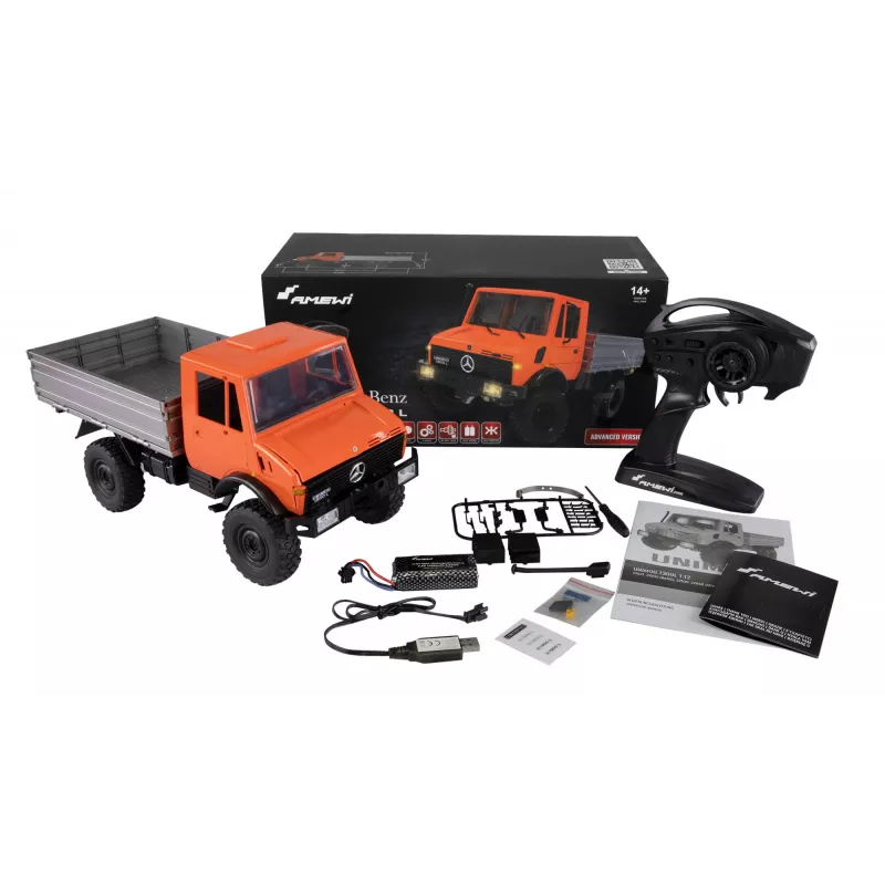 Maastikuauto Amewi Unimog elektrimootor 1:12