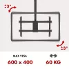 Lae TV kinnitus MACLEAN MC-112B, max koormus 60 kg, reguleeritav kalle ja pööramine