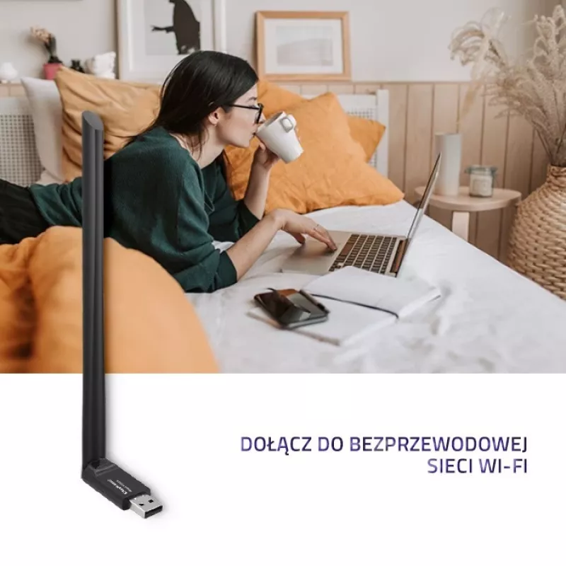 Võrgukaart Qoltec 57001 WLAN 150 Mbit/s