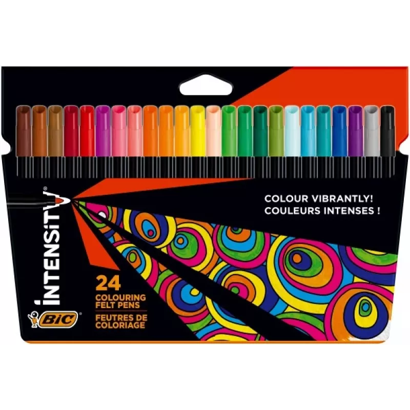 BIC Intensity Up viltpliiatsite komplekt, 24 tk karbis, 978035