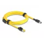 Delock kaabel RJ45 Plug Cat.6 to Mini I/O 8 Pin D-Form Type 2 2 m (81251)