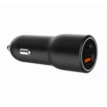 Auto mobiilseadme laadija Gembird TA-UC-AC2PDQC38-CAR-01, USB-C, 38 W, 12–24 V, must