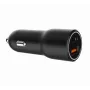 Auto mobiilseadme laadija Gembird TA-UC-AC2PDQC38-CAR-01, USB-C, 38 W, 12–24 V, must