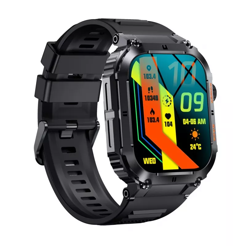 Denver SWC-191B nutikell / spordikell 4.98 cm (1.96 inch) IPS 45 mm digitaalne 320 x 386 pikslit puuteekraaniga must