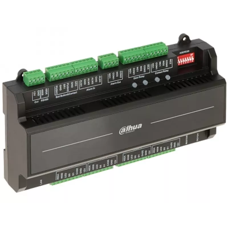Turvauksekontroller DAHUA ASC2202B-D — 2-uksega korpuseta kontroller, 12 V, 1,4 A, RS-485, 210×50×106 mm