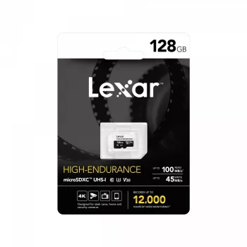 microSD High Endurance kaart 128GB C10 A1 U1 V30 100/45MB/s