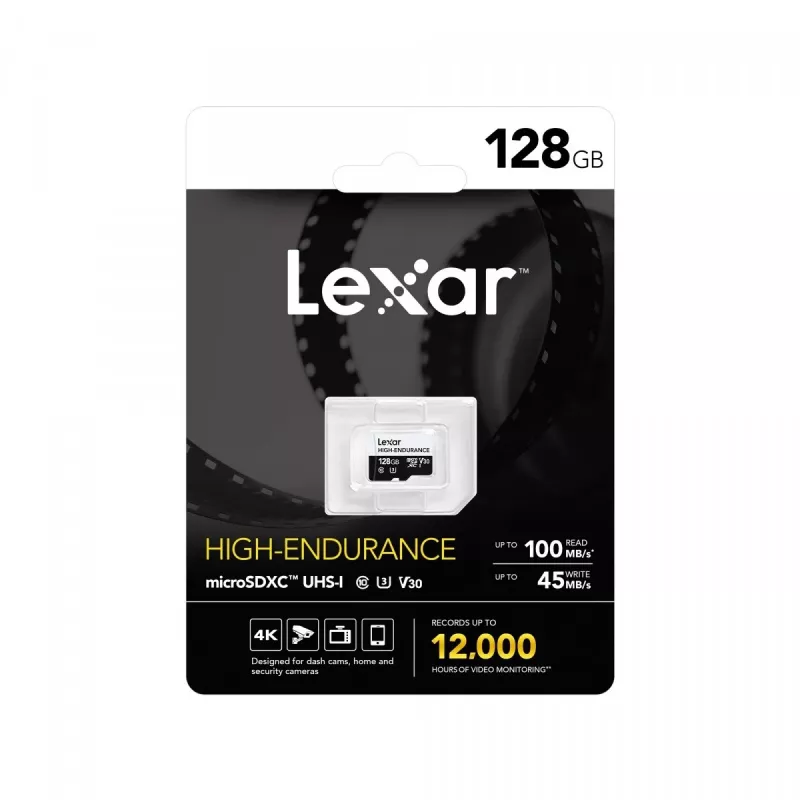 microSD High Endurance kaart 128GB C10 A1 U1 V30 100/45MB/s