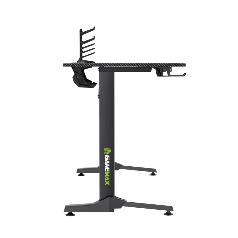 Laud GameMax D140-CARBON — mängu-/kontorilaud, netokaal 20,5 kg, mõõtmed 125×795×682 mm