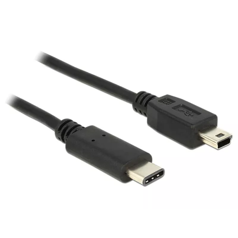 USB-kaabel DeLOCK 83603 USB 2.0 1m USB C Mini-USB B Must