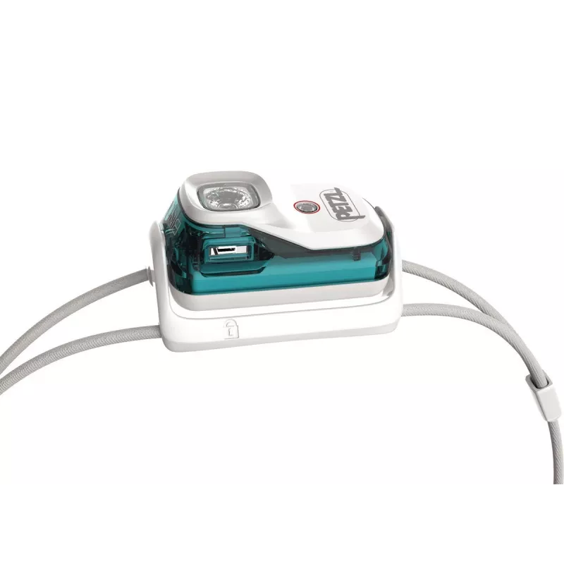 Petzl Bindi Teal, valge peavõruga LED-taskulamp