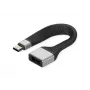 ROLINE USB 3.2 Gen 2 Silikonkabel, C-A, ST/BU, 10Gbit/s, Emark, schwarz, 11 cm (11.02.9016)